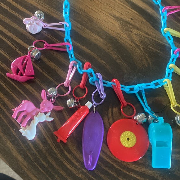 1980’s Bell Charm Necklace 12 charms - Picture 2 of 3